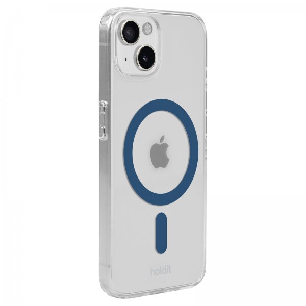 holdit iPhone 13/14/15 Kuori MagSafe Case Denim Blue Transparent