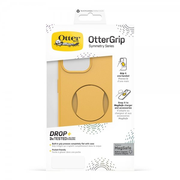 Otterbox iPhone 13/14/15 Kuori OtterGrip Symmetry MagSafe Aspen Gleam