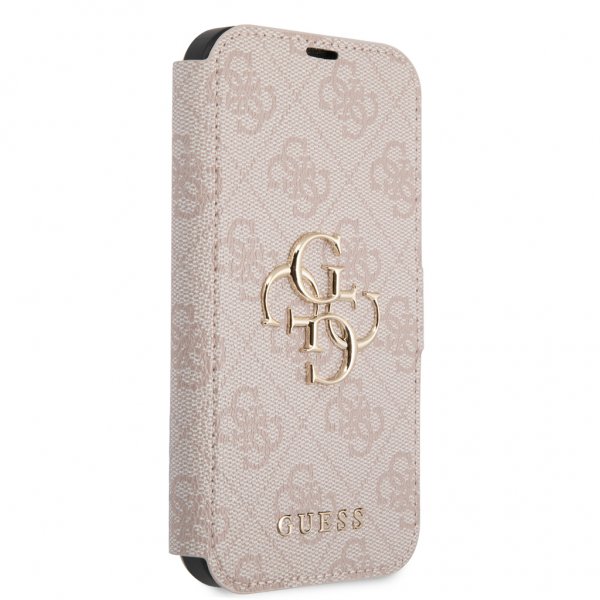 Guess iPhone 13 Kotelot Metallilogo Ruusu