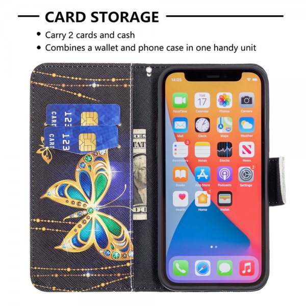 iPhone 13 Pro Kotelo Motivoitu Kimalleperhoset