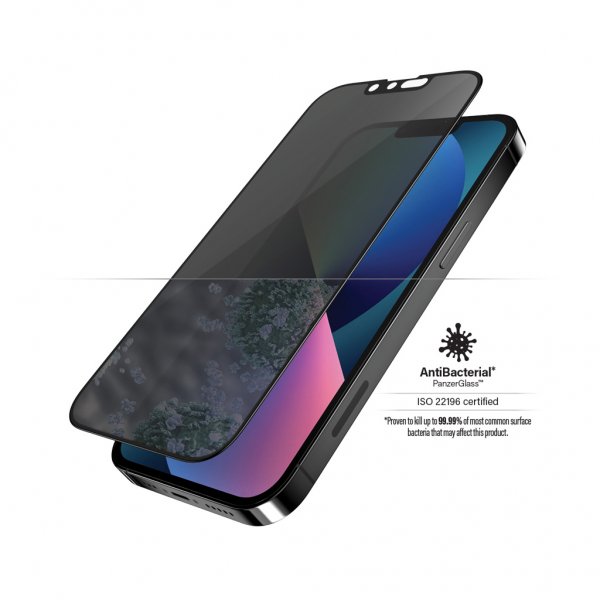 PanzerGlass iPhone 13/iPhone 13 Pro Näytönsuoja reunasta reunaan - Case Friendly - Yksityisyyssuoja