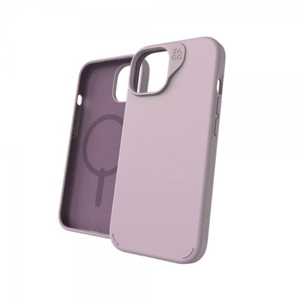 ZAGG iPhone 13/iPhone 14/iPhone 15 -suojakuori Manhattan Snap Lavender