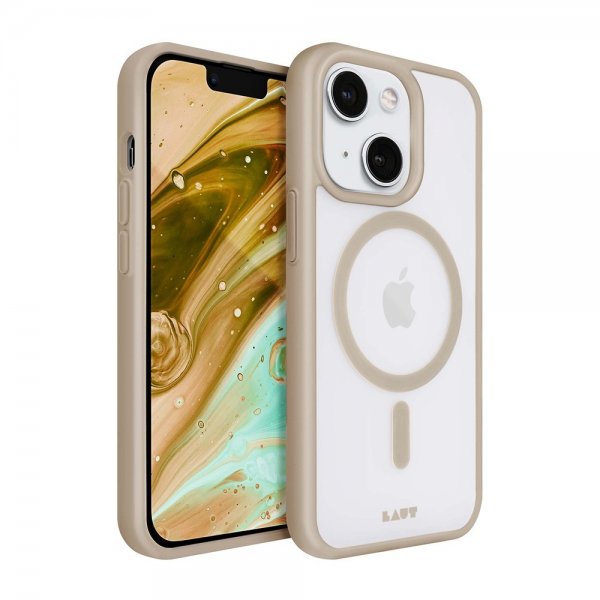 LAUT iPhone 13/iPhone 14 -suojakuori Huex Protect MagSafe Sand