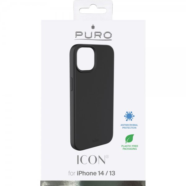 Puro iPhone 13/iPhone 14 kuoret Icon, musta