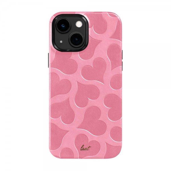 LAUT iPhone 13/iPhone 14 kuoret Motif MagSafe Pink Hearts