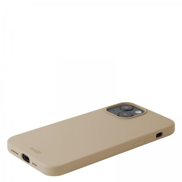 holdit iPhone 13/iPhone 14 Silikonisuojakuori Latte Beige