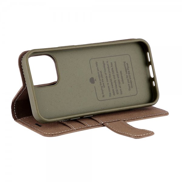 Onsala iPhone 13 Mini Kotelo ECO Lompakko Ruskea