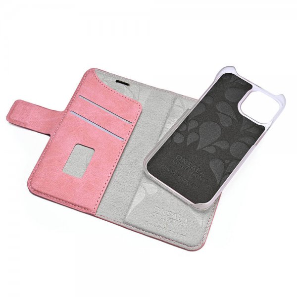 Onsala iPhone 13 Mini -suojakuori Fashion Edition, irrotettava kuori, Dusty Pink