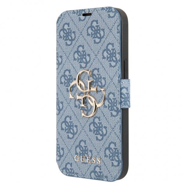 Guess iPhone 13 Mini -suojakuori, Metal Logo, sininen