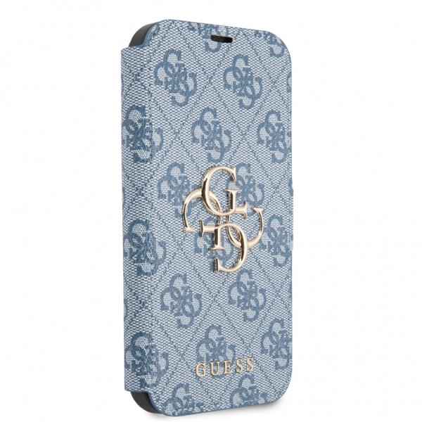 Guess iPhone 13 Mini -suojakuori, Metal Logo, sininen