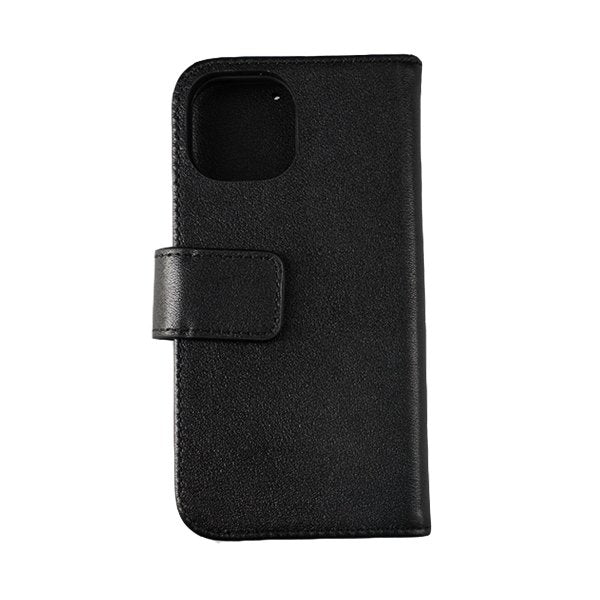 Rvelon iPhone 13 Mini Kotelo, aitoa nahkaa, musta