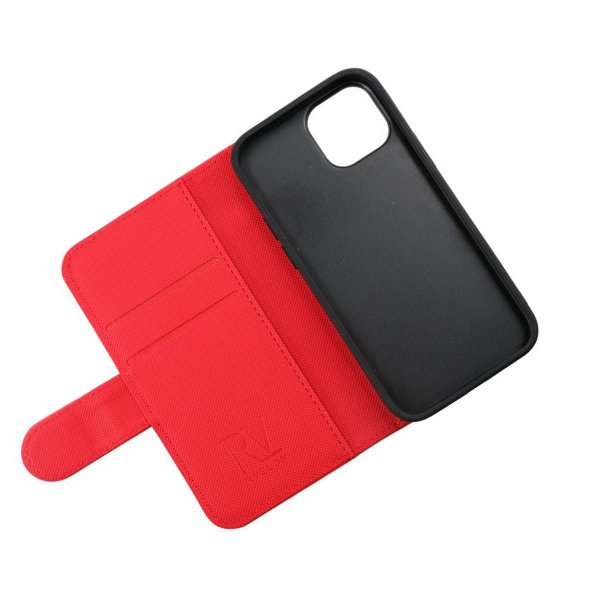 Rvelon iPhone 13 Mini -suojakuori magneettisesti irrotettavalla kuorella, punainen