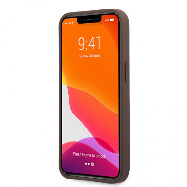 Guess iPhone 13 Mini Suojakuori Big Logo Ruskea