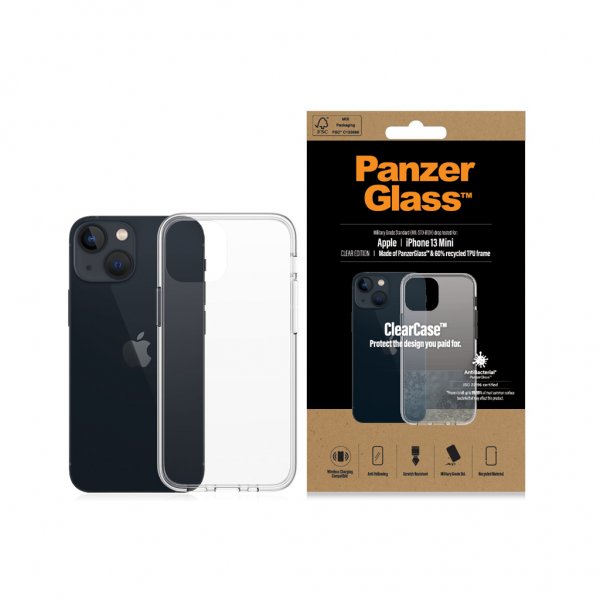 PanzerGlass iPhone 13 Mini Suojakuori ClearCase Läpinäkyvä