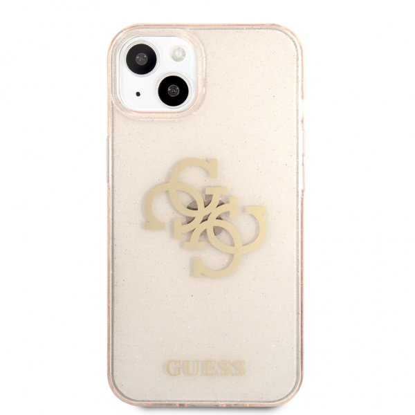 Guess iPhone 13 Mini Suojakuori Täys Glitter Kulta