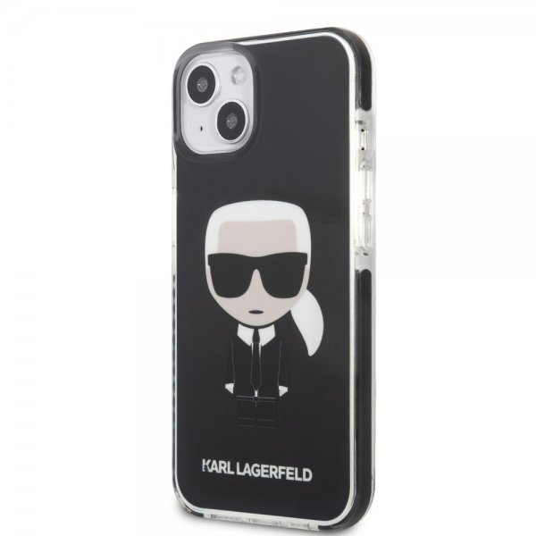 Karl Lagerfeld iPhone 13 Mini Kotelo Iconic Full Body Musta