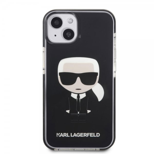 Karl Lagerfeld iPhone 13 Mini Kotelo Iconic Full Body Musta