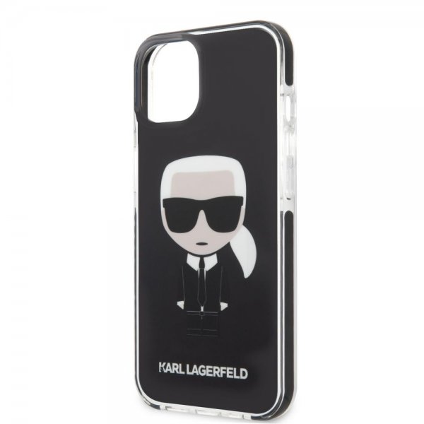 Karl Lagerfeld iPhone 13 Mini Kotelo Iconic Full Body Musta