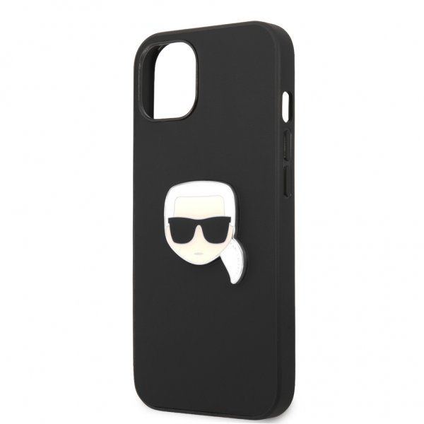 Karl Lagerfeld iPhone 13 Mini -kuori Metal Logo Musta
