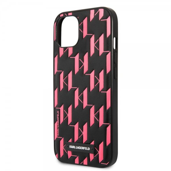 Karl Lagerfeld iPhone 13 Mini Suojakuori Monogram Pattern Pink