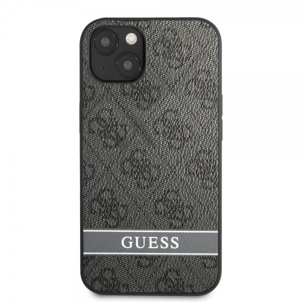Guess iPhone 13 Mini Suojakuori Printed Stripe Bottom harmaa
