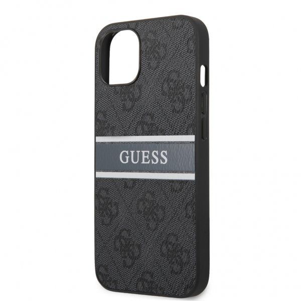 Guess iPhone 13 Mini Suojakuori Printed Stripe Harmaa