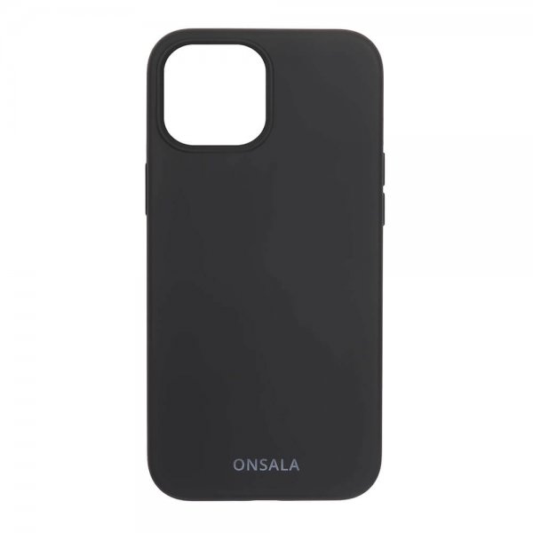 Onsala iPhone 13 Mini Silikonikuori Musta