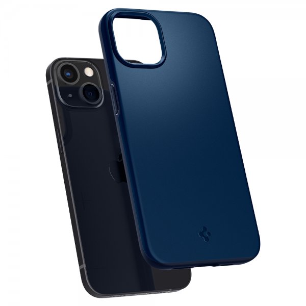 Spigen iPhone 13 Mini Thin Fit -suojakuori, laivastonsininen