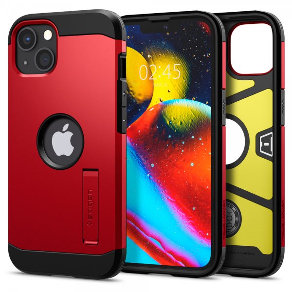 Spigen iPhone 13 Mini Suojakuori Tough Armor Punainen