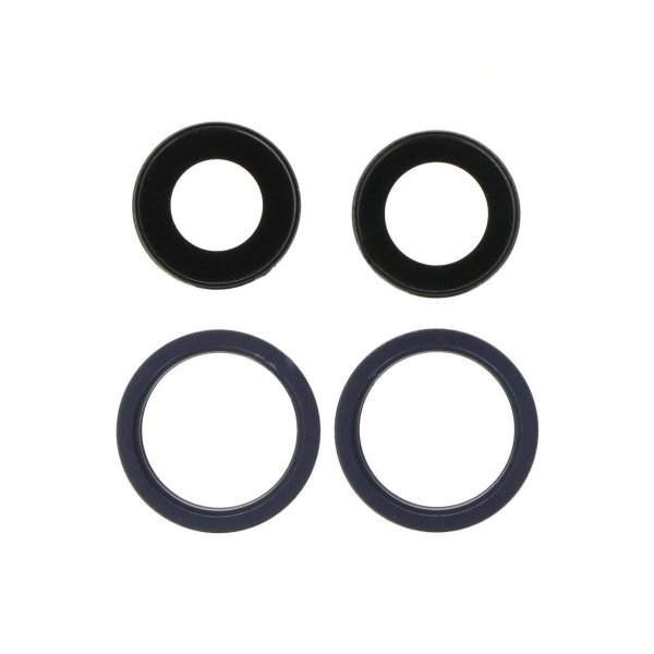 iPhone 13 Mini/13 Kameralinssuojus kehyksellä - Musta