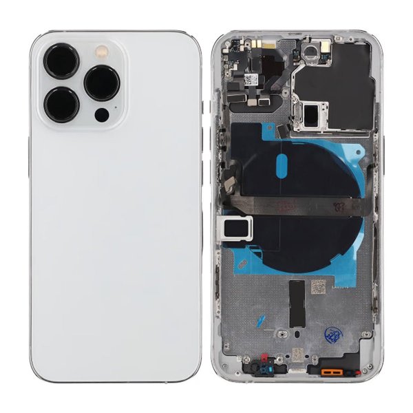 iPhone 13 Pro Takalasi täydellä kehyksellä OEM - Hopea