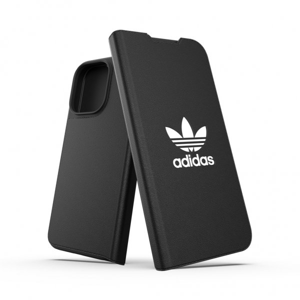 Adidas iPhone 13 Pro -suojakuori, kirjatyyppinen, musta