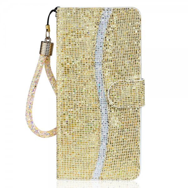 iPhone 13 Pro Kuoret Glitter Stripe Kulta