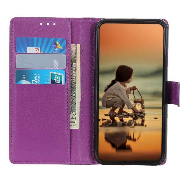 Nordic Covers iPhone 13 Pro Litchi Purple -suojakotelo