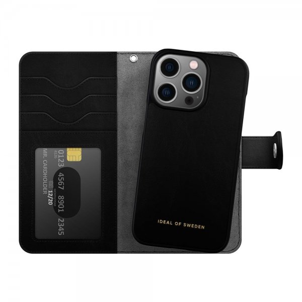 Ideal of Sweden iPhone 13 Pro Suojakotelo Magnet Wallet+ Musta