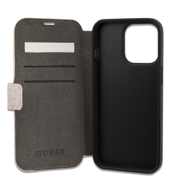 Guess iPhone 13 Pro Suojakuori Metal Logo Ruusu