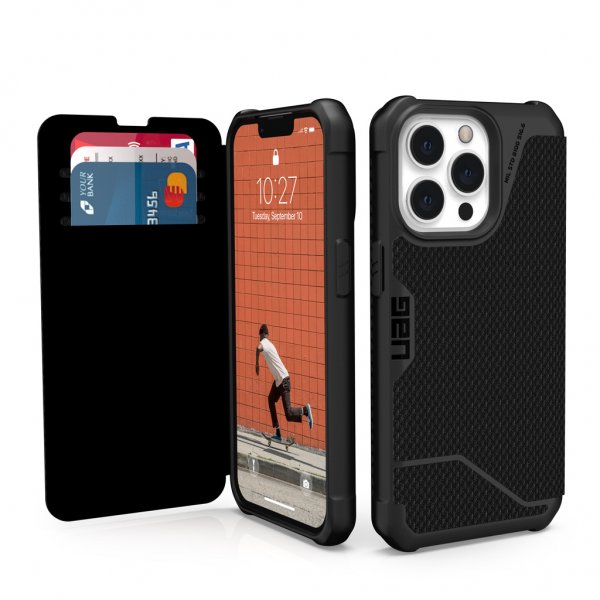 Urban Armor Gear (UAG) iPhone 13 Pro Kotelo Metropolis Kevlar Musta