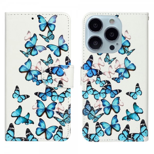 iPhone 13 Pro Kotelo Aihe Siniset Perhoset