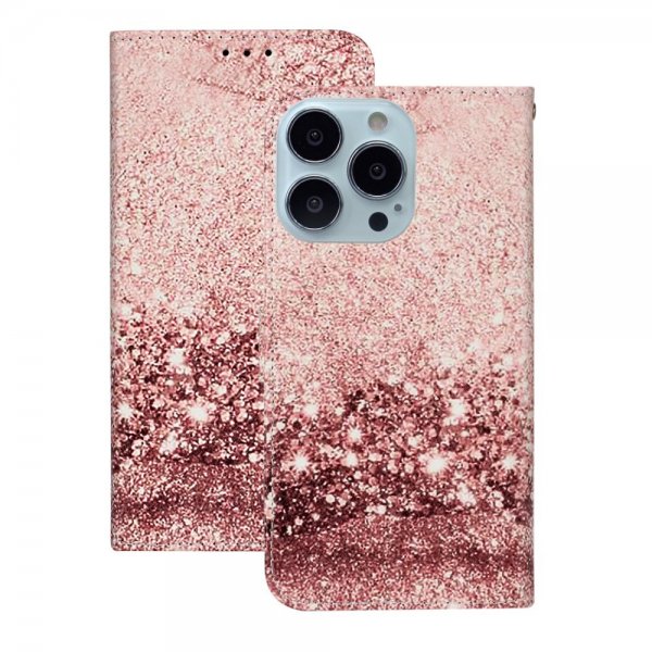 iPhone 13 Pro Kuoret Kuva Vaaleanpunainen Kimalle