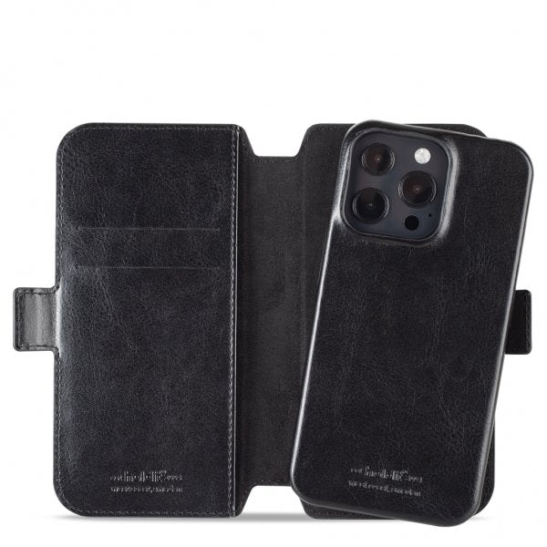 holdit iPhone 13 Pro Suojakotelo Wallet Case Magnet Berlin Musta