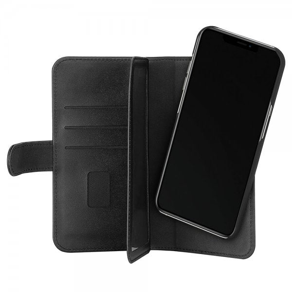 Gear iPhone 13 Pro Max Kotelo 7 Korttipaikkaa Irrotettava Kuori Musta