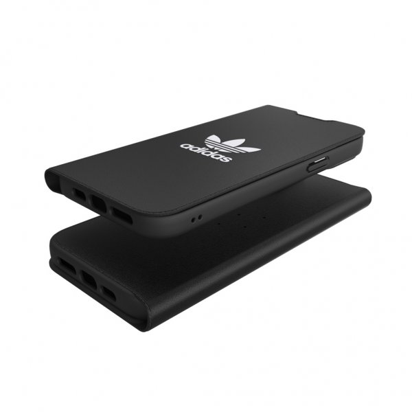 Adidas iPhone 13 Pro Max Kotelo Booklet Case Musta