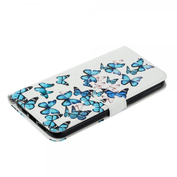 iPhone 13 Pro Max -kotelo, siniset perhoset