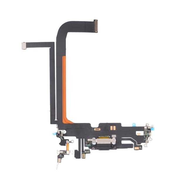 iPhone 13 Pro Max latausliitin joustokaapelilla, alkuperäinen – musta