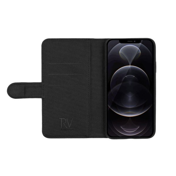 Rvelon iPhone 13 Pro Max Kotelo Magneettisesti Irrotettava Kuori Musta