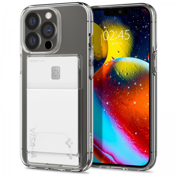 Spigen iPhone 13 Pro Max Suojakuori Crystal Slot Dual Crystal Clear