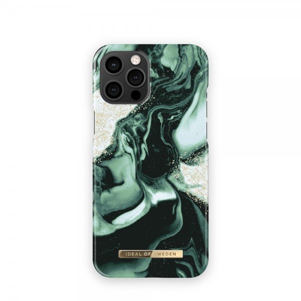 Ideal of Sweden iPhone 13 Pro Max -suojakuori Fashion Case Golden Olive Marble