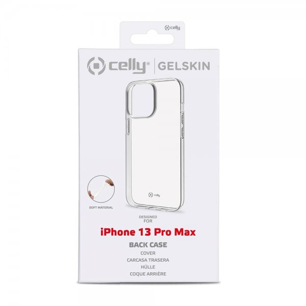 Celly iPhone 13 Pro Max -kuori GELSKIN Läpinäkyvä