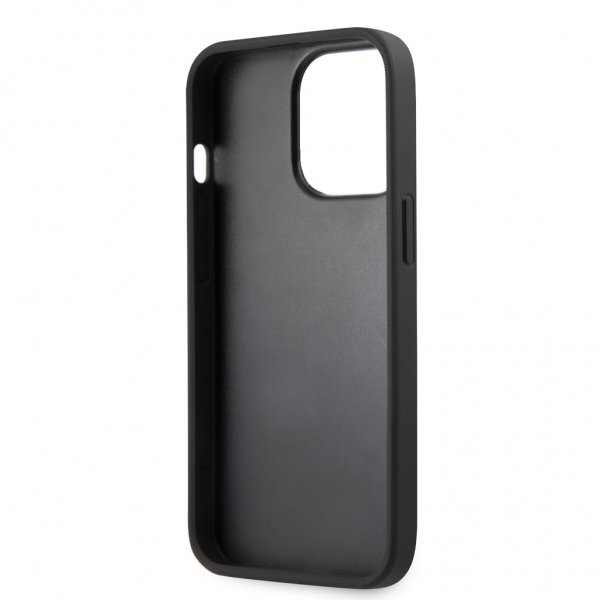 Guess iPhone 13 Pro Max Suojakuori Hot Stamp Metal Logo, sininen