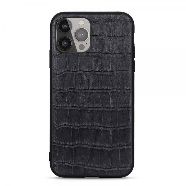 iPhone 13 Pro Max Krokokuviollinen Suojakuori Musta